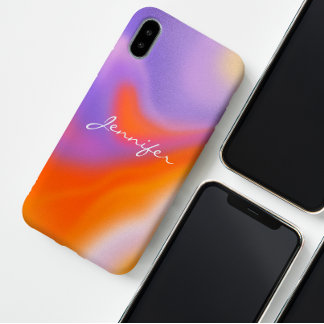 Eenvoudige kleurrijke gradiënt persoonlijke iPhone Case-Mate iPhone 14 Plus Hoesje