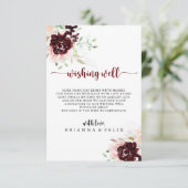 Eenvoudige kleurrijke klassieke bruiloft goed informatiekaartje (Staand voorkant)