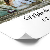 eenvoudige, kleurrijke minimale foto met de datums poster (Hoek)