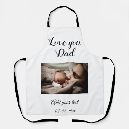 eenvoudige, kleurrijke, minimale fotovaders dagkaa schort (Voorkant)