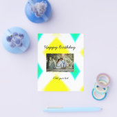 eenvoudige , kleurrijke , minimale geboortedatum flyer (Enkel)