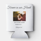 Eenvoudige kleurrijke minimale liefhebbende geheug blikjeskoeler (Achterkant)