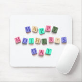 Eenvoudige kleurrijke Moederdag Tegels | MUISMAT (Met muis)