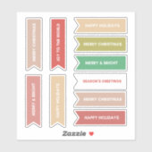 Eenvoudige Kleurrijke Pastel 10 PC Mix Kerstmis Te Sticker (Vel)