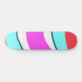 eenvoudige, kleurrijke rode, op maat gemaakte persoonlijk skateboard (Horizontaal)