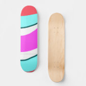 eenvoudige, kleurrijke rode, op maat gemaakte persoonlijk skateboard (Voorkant)