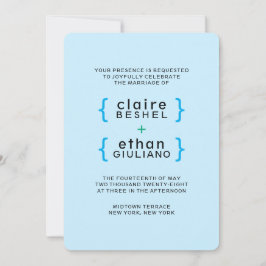 Eenvoudige kleurrijke uitnodiging