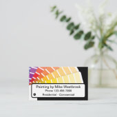Eenvoudige kleurrijke Visitekaartjes schilderen (Staand voorkant)
