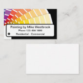 Eenvoudige kleurrijke Visitekaartjes schilderen (Voorkant / Achterkant)