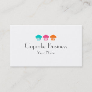 Eenvoudige, kleurrijke visitekaartjes van gebakken