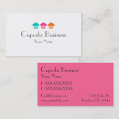 Eenvoudige, kleurrijke visitekaartjes van gebakken (Voorkant / Achterkant)