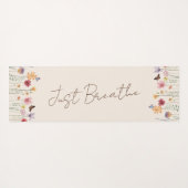 Eenvoudige Kleurrijke Wildbloemen en Vlinders Yogamat (Achterkant (horizontaal))