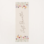 Eenvoudige Kleurrijke Wildbloemen en Vlinders Yogamat (Voorkant)