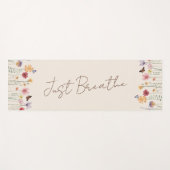 Eenvoudige Kleurrijke Wildbloemen en Vlinders Yogamat (Voorkant (horizontaal))