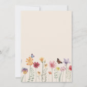 Eenvoudige Kleurrijke Wilde Bloem Wees Mijn Getuig Kaart (Achterkant)