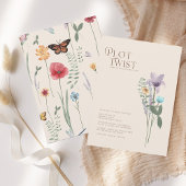 Eenvoudige Kleurrijke Wilde Bloemen Plot Twist Tro Save The Date
