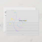 Eenvoudige kleurrijke, zwenkbare kaarten (Voorkant / Achterkant)