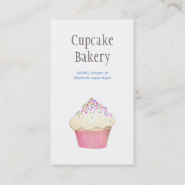 Eenvoudige koekjesbakkerij, gebak, kaak visitekaartje