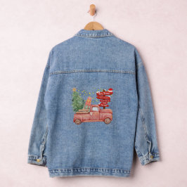 Eenvoudige koele stijlvolle denim jas voor kerst jacket