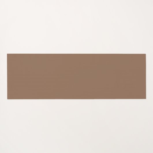 Eenvoudige koffie bruin neutrale minimalistische o yogamat (Achterkant (horizontaal))