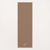 Eenvoudige koffie bruin neutrale minimalistische o yogamat (Voorkant)