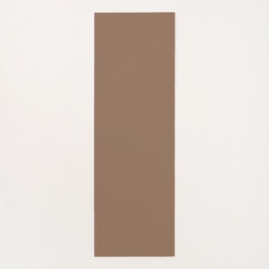 Eenvoudige koffie bruin neutrale minimalistische o yogamat (Achterkant)