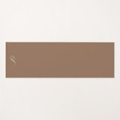 Eenvoudige koffie bruin neutrale minimalistische o yogamat (Voorkant (horizontaal))