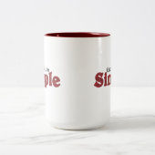 Eenvoudige koffie-Mok behouden Tweekleurige Koffiemok (Center)