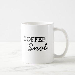 Eenvoudige koffie-snob koffiemok