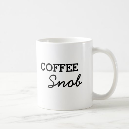 Eenvoudige koffie-snob koffiemok (Rechts)