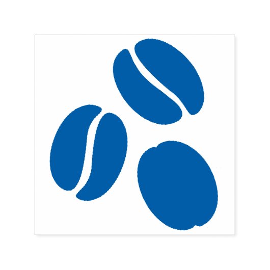 Eenvoudige koffieboon Trio Zelfinktende Stempel (Design)