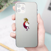 Eenvoudige Kokopelli-tekening in rode kleur Sticker (Telefoon)