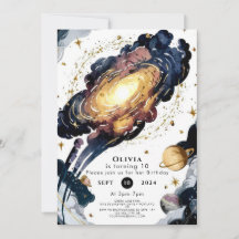 Eenvoudige komeet ruimte verjaardag