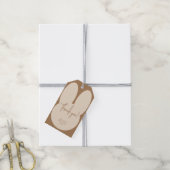 Eenvoudige konijn babyshower bedankt cadeaulabel (Met Touw)