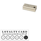 Eenvoudige koop vijf krijg korting loyaliteit rubberstempel (Gestempeld)