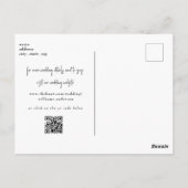 Eenvoudige koppeling Foto Modern Sparen de Datum Briefkaart (Achterkant)