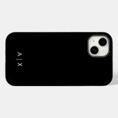 Eenvoudige koppelnaam gemerkt Case-Mate iPhone case (Achterkant (horizontaal))