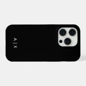 Eenvoudige koppelnaam gemerkt iPhone hoesje (Achterkant horizontaal)