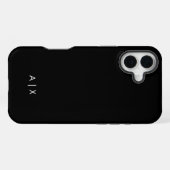 Eenvoudige koppelnaam gemerkt iPhone hoesje (Achterkant horizontaal)
