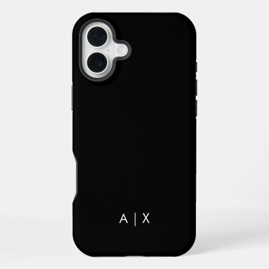 Eenvoudige koppelnaam gemerkt iPhone hoesje (Achterkant)