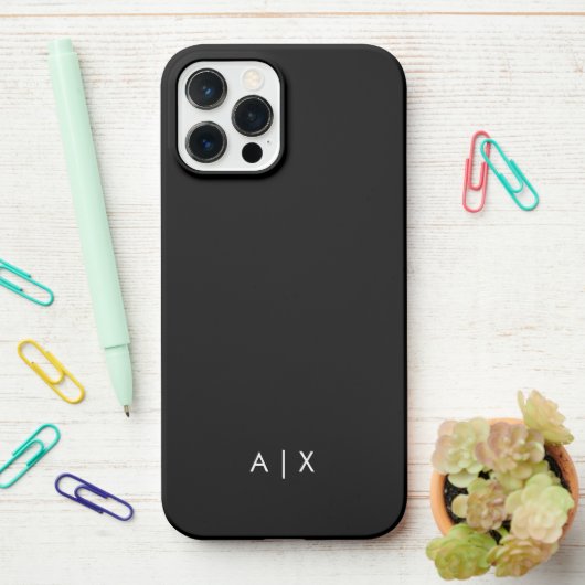Eenvoudige koppelnaam gemerkt iPhone hoesje (Op bureau)