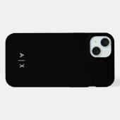 Eenvoudige koppelnaam gemerkt iPhone hoesje (Achterkant horizontaal)