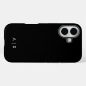 Eenvoudige koppelnaam gemonogrammeerd Case-Mate iPhone case (Achterkant (horizontaal))