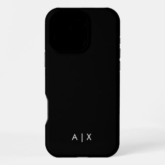 Eenvoudige koppelnaam gemonogrammeerd iPhone 16 pro max hoesje