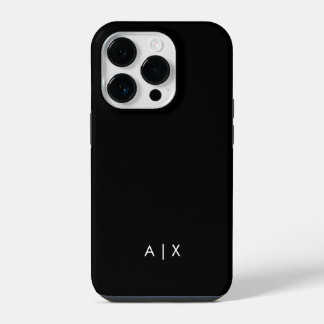 Eenvoudige koppelnaam gemonogrammeerd iPhone 14 plus hoesje