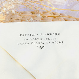 Eenvoudige koppels namen & rustieke lente terug ad  zelfinktende stempel