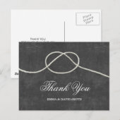 Eenvoudige koppelverkoop van de knoop krijtbord da briefkaart (Voorkant / Achterkant)