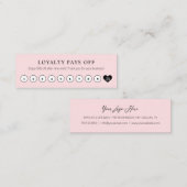 Eenvoudige korting voor klanten met blindstaart me klantenkaartje (Voorkant / Achterkant)