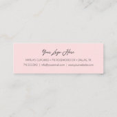 Eenvoudige korting voor klanten met blindstaart me klantenkaartje (Achterkant)