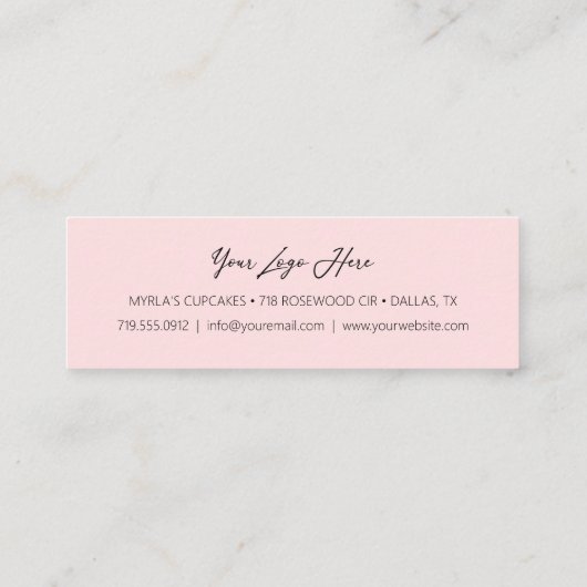 Eenvoudige korting voor klanten met blindstaart me klantenkaartje (Achterkant)